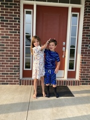 First Day of School 2020 - Greta 4th Grade and JB 1st Grade6